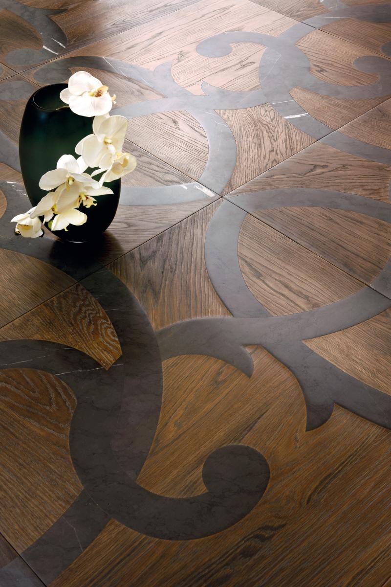 pavimento di lusso legno marmo lemma