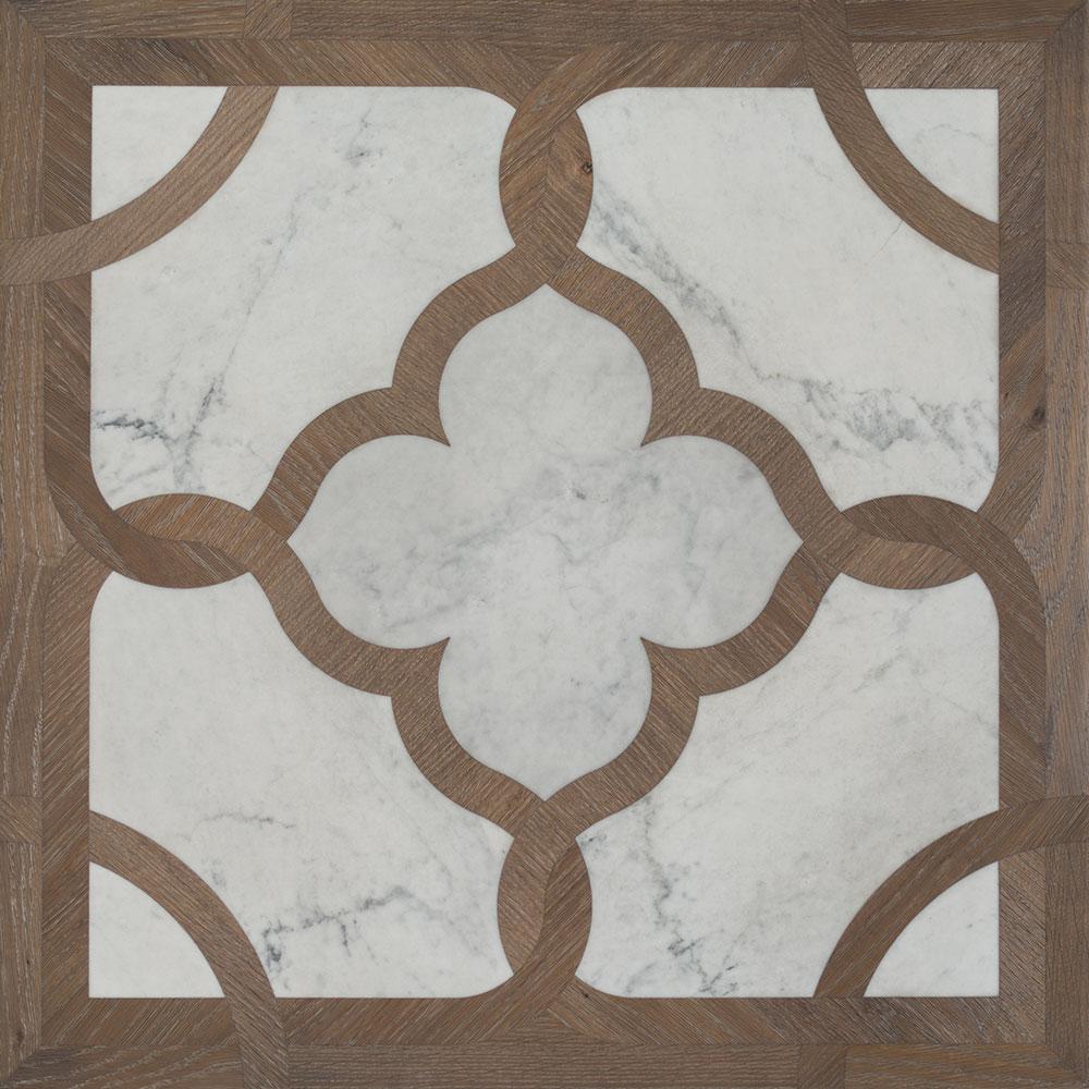 pavimento intarsiato legno marmo modello aida